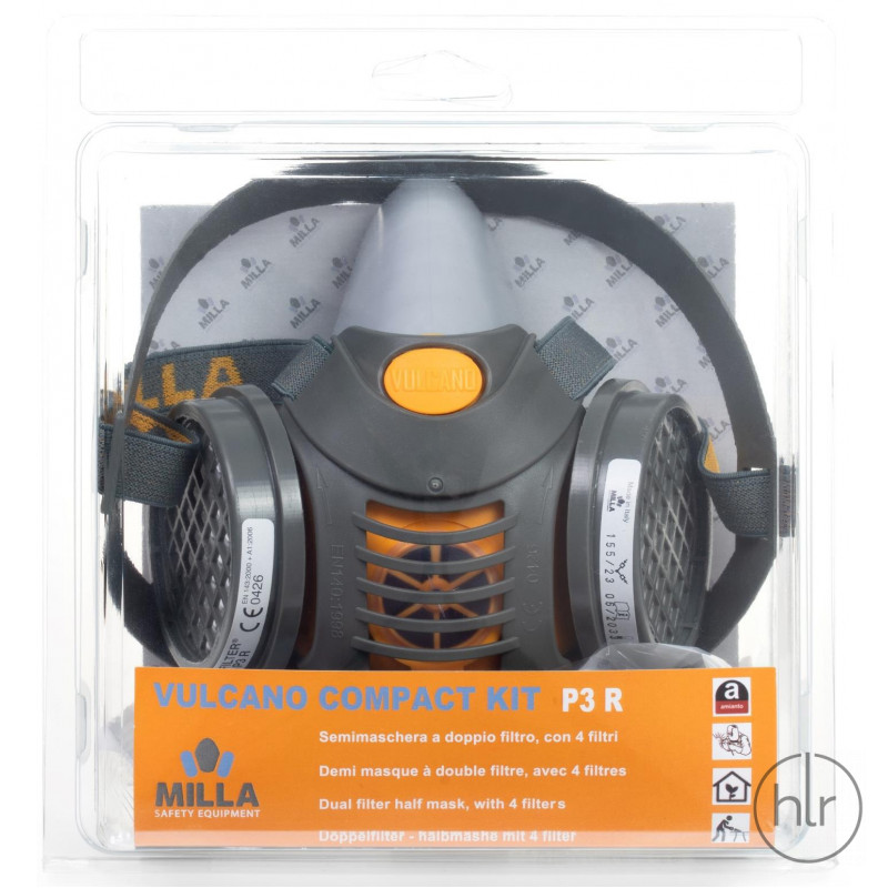 Комплект полумаска VULCANO+ 4 фильтра P3 R, арт.2000-2365/KIT (Milla srl, Италия)